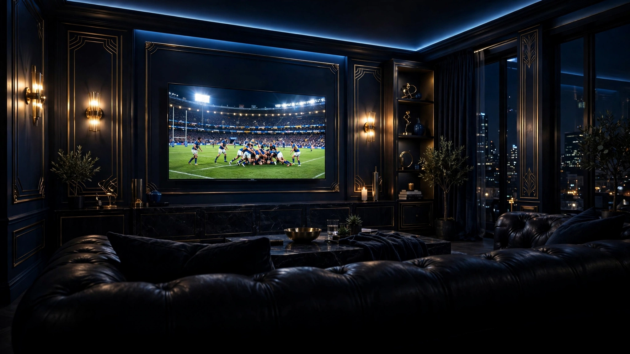 IPTV Australia guide showing streaming on a smart TV